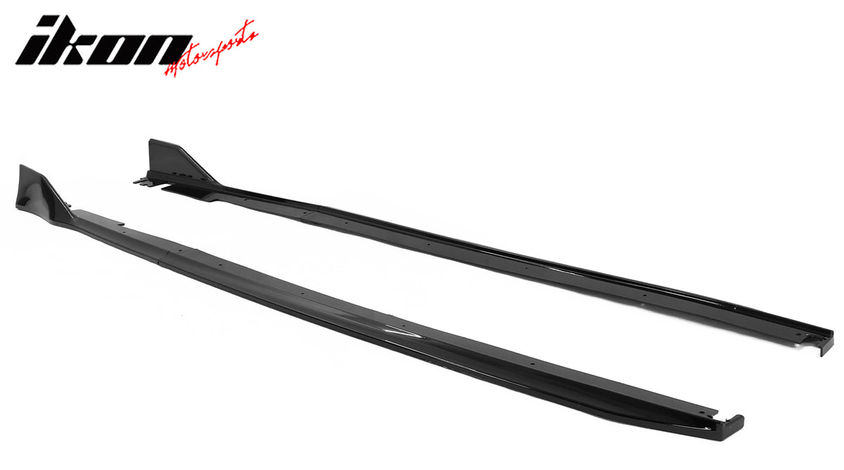 For 22-23 Honda Civic 11th Type R Side Skirts Extension Rocker Panel Gloss Black