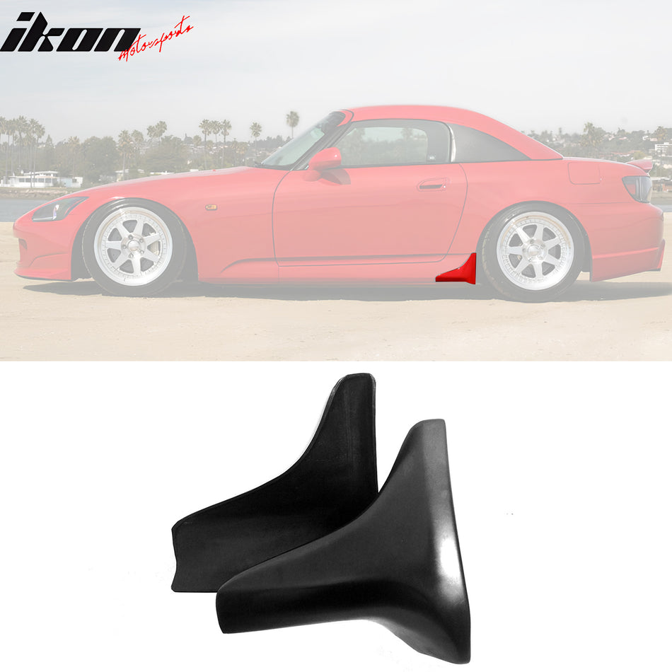 2000-2009 Honda S2000 AP1 AP2, OE Style Side Skirts PU Unpainted Black