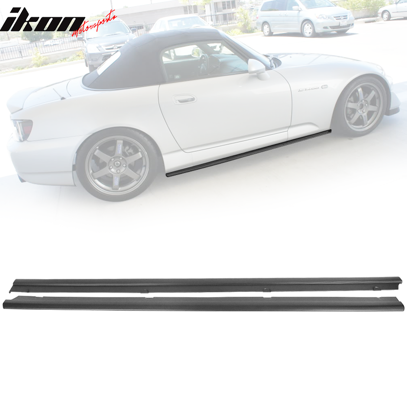 2000-2009 Honda S2000 DF Style Unpainted Black Side Skirts PP