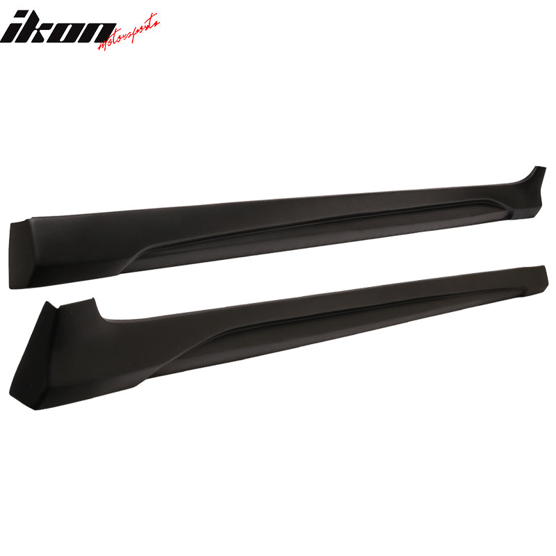 Fits 17-20 Hyundai Elantra AD CN7 L Style Side Skirts Pair Unpainted Black - PP