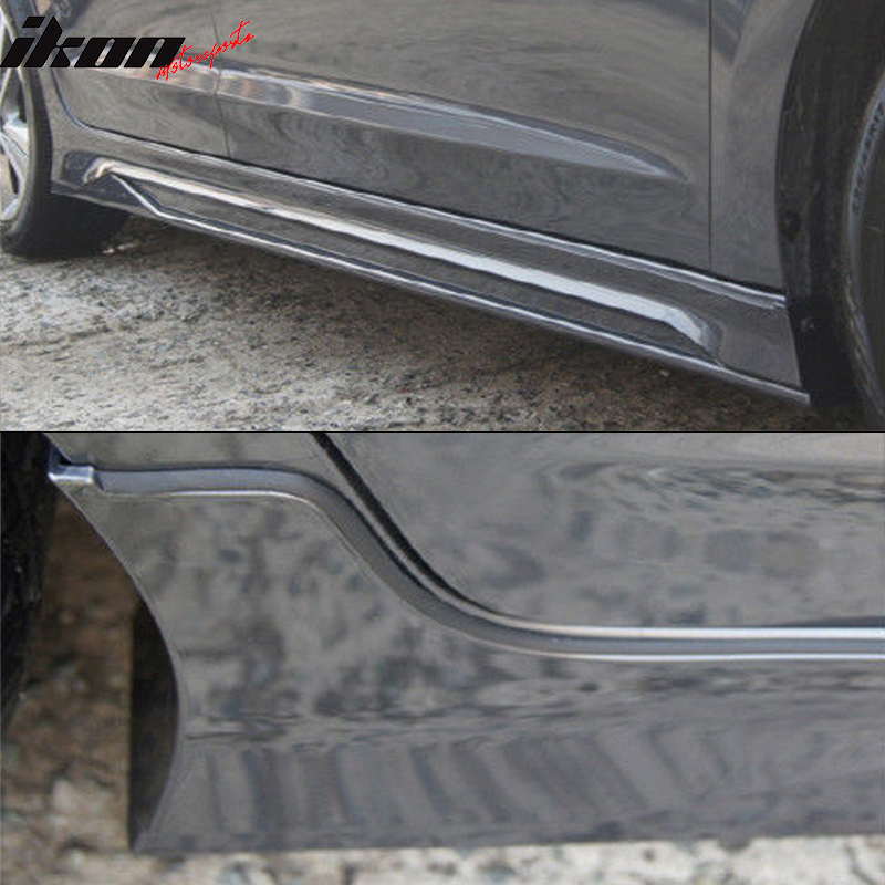 Compatible With 17-18 Hyundai Elantra SPW Style Side Skirts Extension PPBy IKON MOTORSPORTS