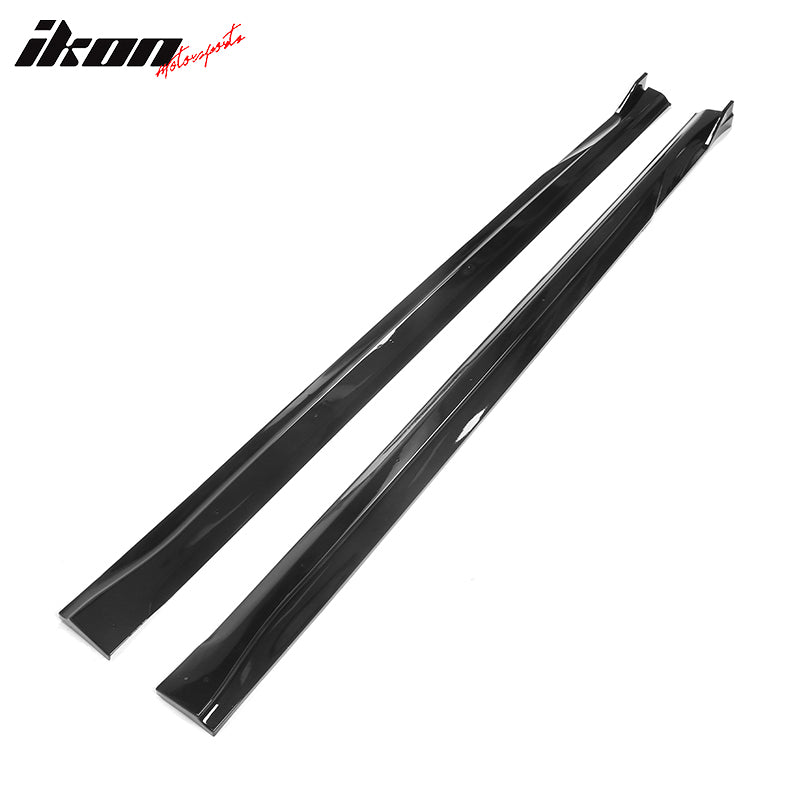 Fits 21-24 Kia K5 Gloss Black Side Skirts Extensions Rocker Panel PP