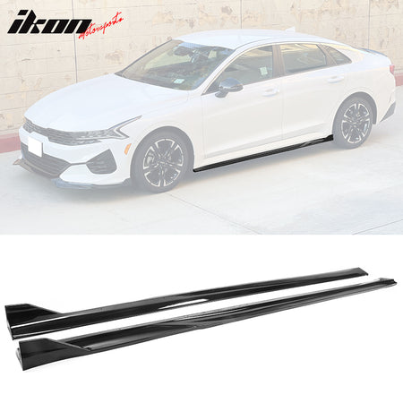 Fits 21-24 Kia K5 Side Skirts Extensions Rocker Panel PP