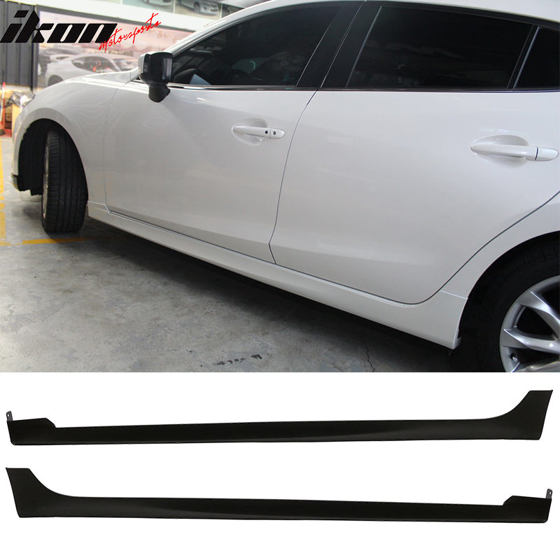 2014-2018 Mazda 3 Sedan Hatchback MP Style Unpainted Side Skirts PP