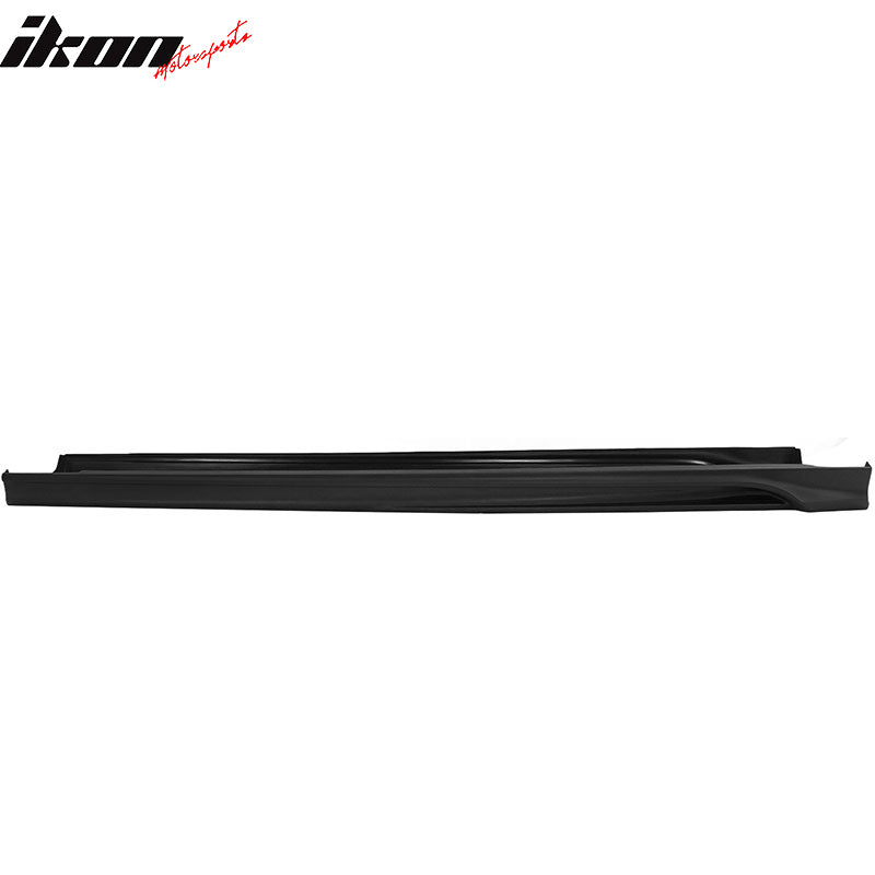 IKON MOTORSPORTS, Side Skirts Compatible With 2019-2020 Mazda 3 Sedan, 4-Door Side Skirt Extension Rocker Panel Matte Black PP Polypropylene 2PC