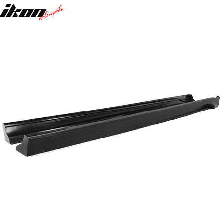 Fits 19-20 Mazda 3 Sedan 4DR Side Skirts Extension Rocker Panel Matte Black PP