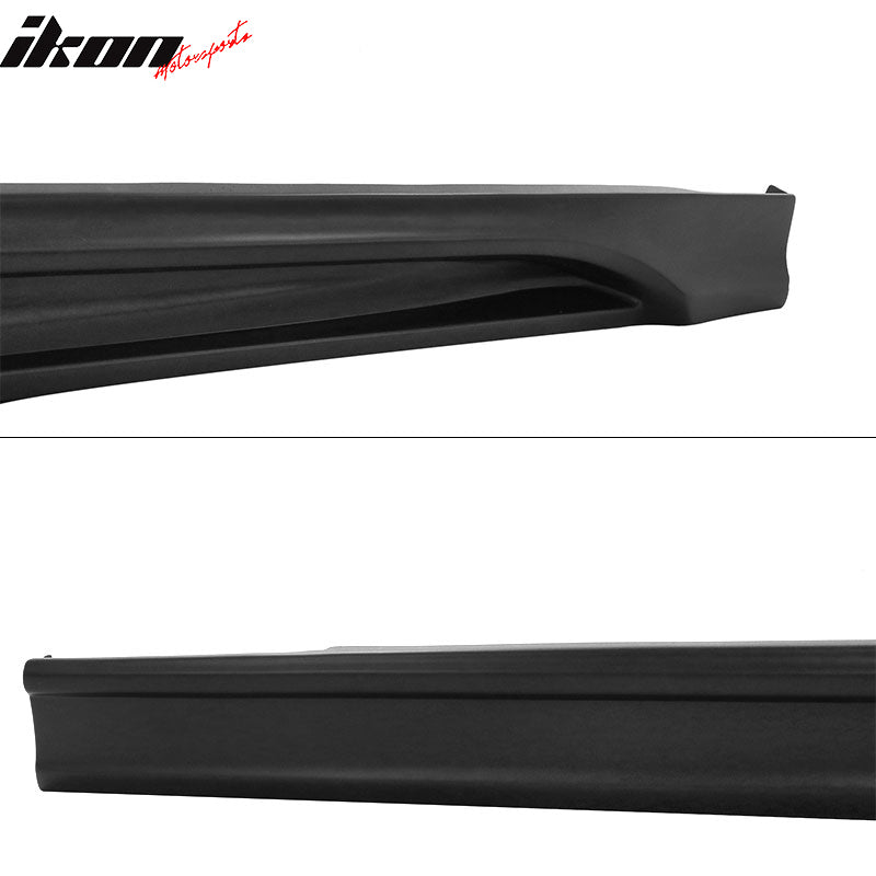 Fits 19-20 Mazda 3 Sedan 4DR Side Skirts Extension Rocker Panel Matte Black PP