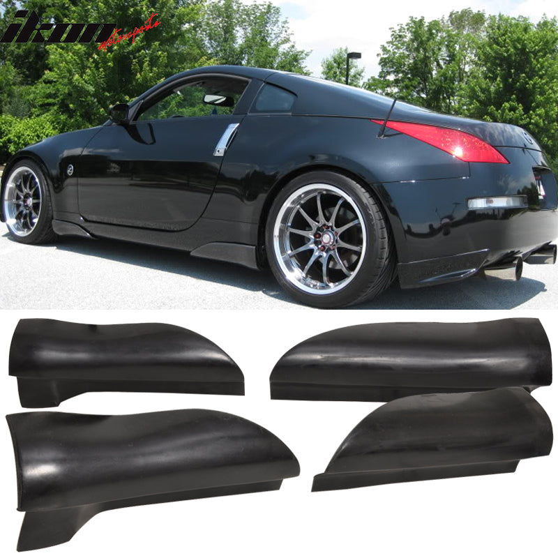 2003-2008 Nissan 350Z Z33 2 Door JDM Style PU Side Skirts 4PC