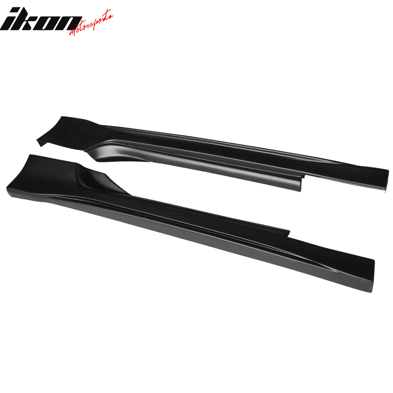 Fits 09-20 Nissan 370Z NS Style PP 2PCS Side Skirts Rocker Panel Unpainted Black