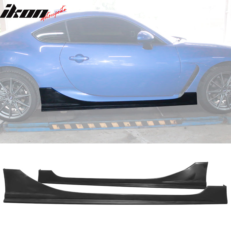 2022-2024 Subaru BRZ Toyota GR86 2 Door IKON Side Skirt Extensions PU