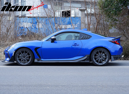 Fit 22-24 Subaru BRZ Toyota GR86 JDM Style 4PC Side Skirts PP