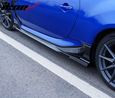 Fit 22-24 Subaru BRZ Toyota GR86 JDM Style 4PC Side Skirts PP