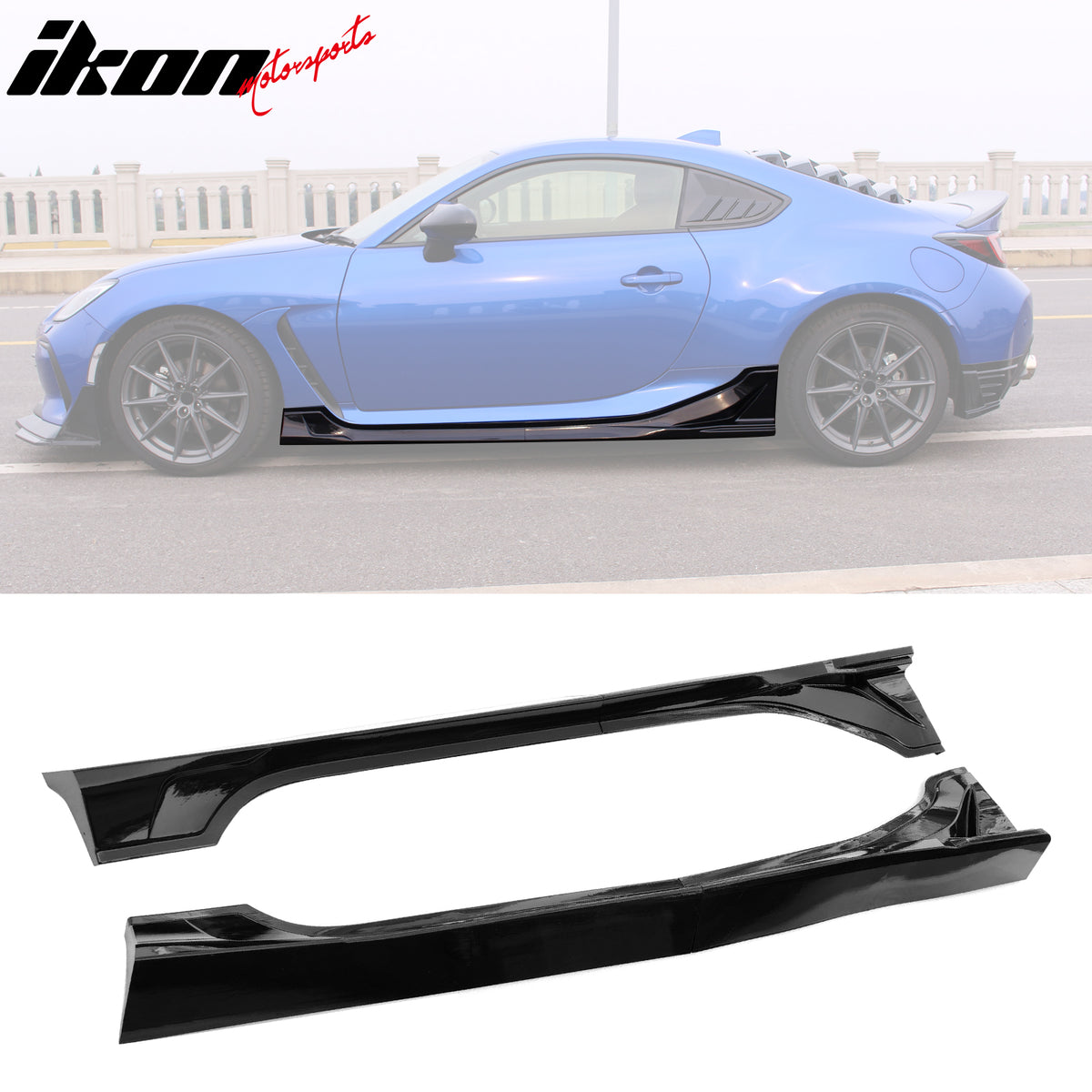 Fit 22-24 Subaru BRZ Toyota GR86 JDM Style 4PC Side Skirts PP