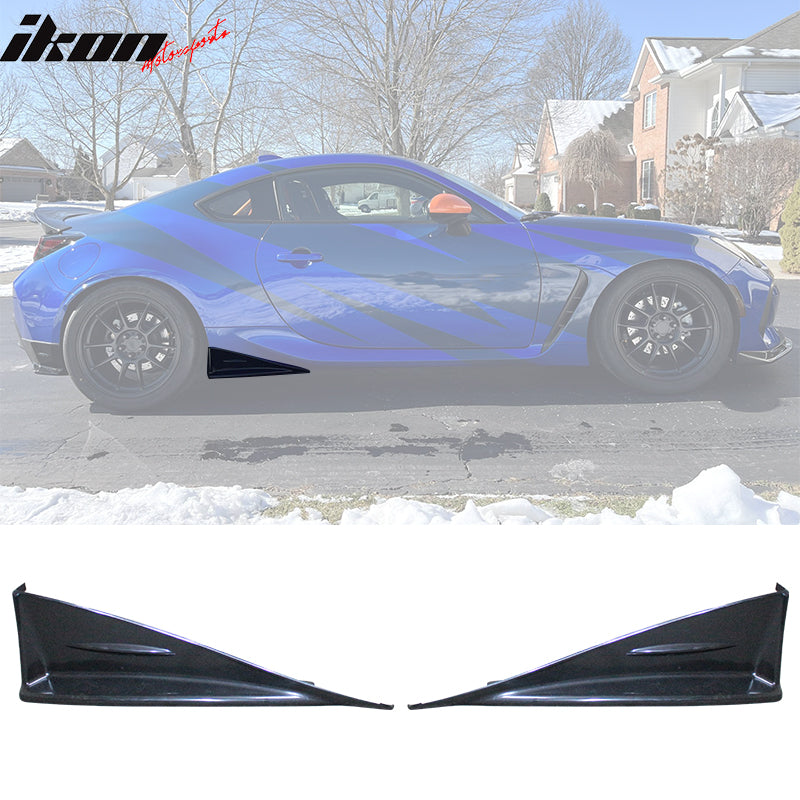 2022-2024 Subaru BRZ Toyota GR86 STI Style Side Skirt Strakes PP 2PCS