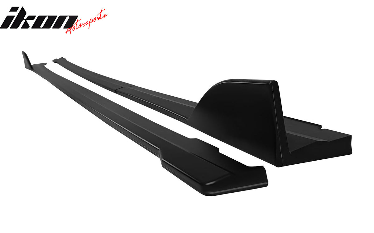 Fits 22-24 Subaru WRX 5th Gen Matte Black Side Skirts Extension Rocker Panel 4PC