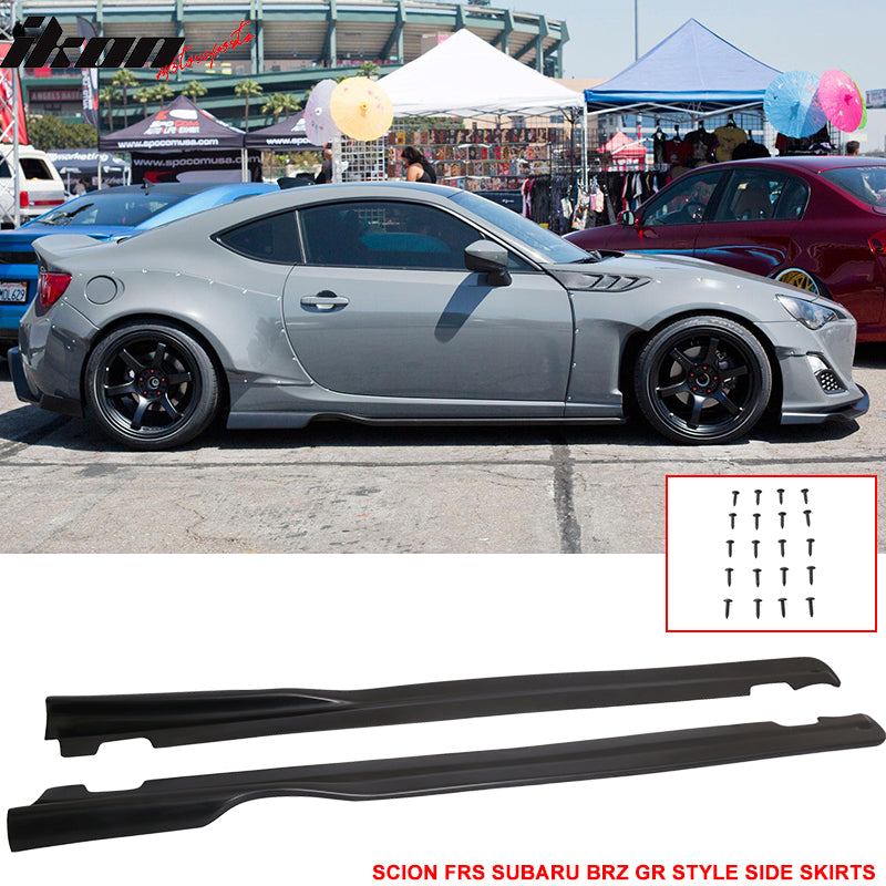 2013-2020 Scion FRS Subaru BRZ Toyota 86 GR Style Side Skirts Pannel