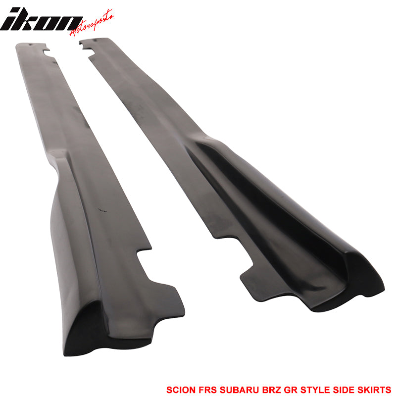 Fits 13-20 Scion FRS/Subaru BRZ/Toyota 86 GR Style Side Skirts - PU