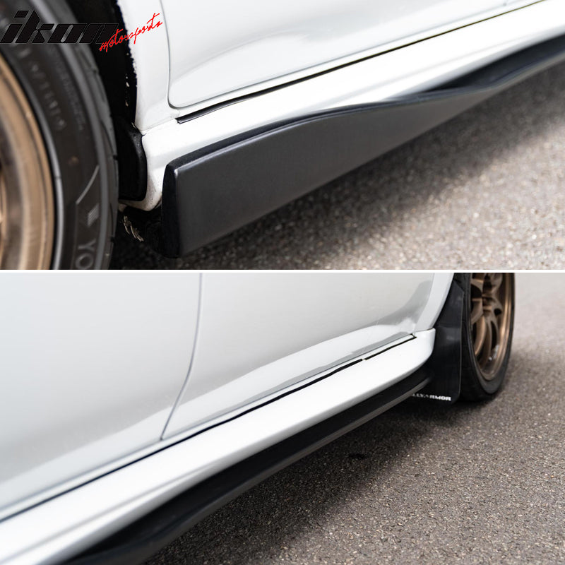 Fits 02-07 Subaru Impreza WRX STI CS Style 2PCS Side Skirts Extension Pannel PP