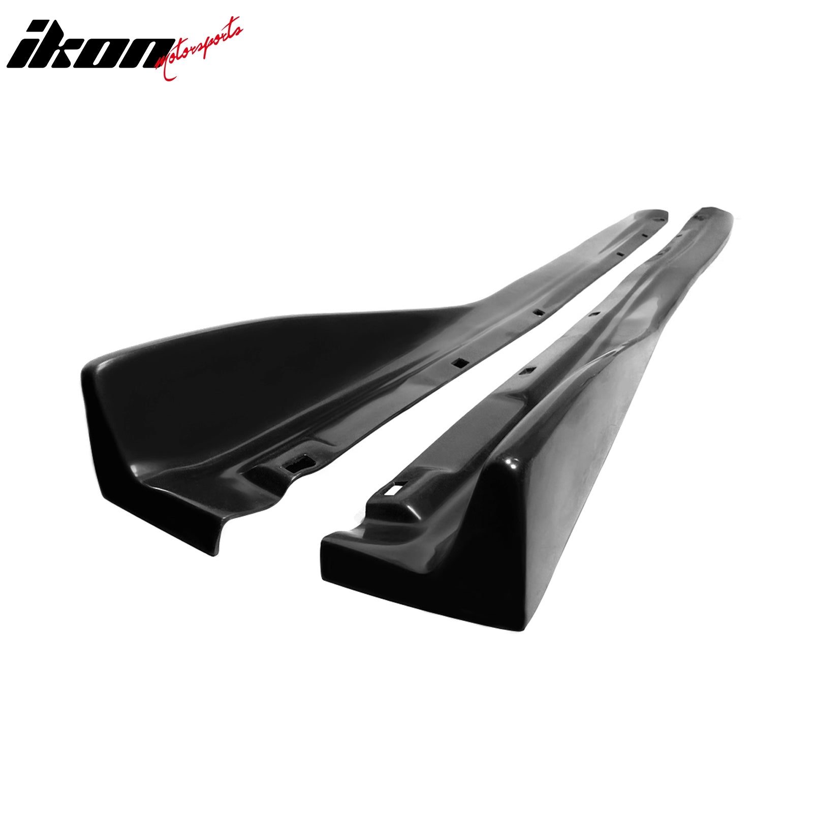 Universal 70" x 5" CS Style Black Side Skirts Rocker Panel Extension PU - 2PCS