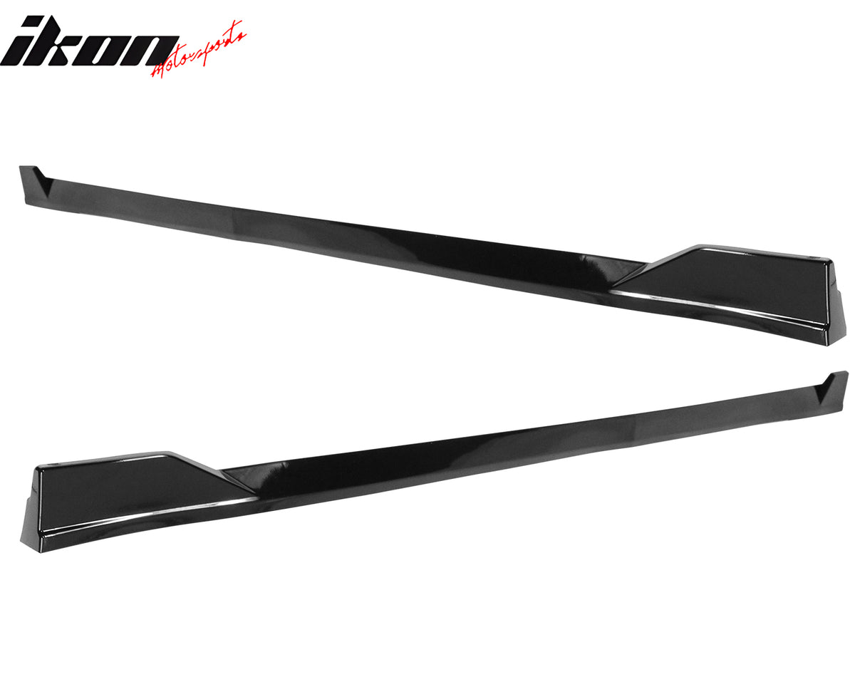 Fits 25-Up Toyota Camry SE XSE Side Skirts TRD Rocker Panel Lip Gloss Black PP