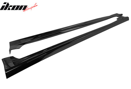 Fits 19-24 Toyota Corolla E210 Hatchback M Style Gloss Black Side Skirts Panel