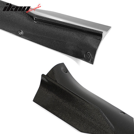 For 21-23 Tesla Model S Carbon Fiber Side Skirts Extension Splitter Rocker Panel