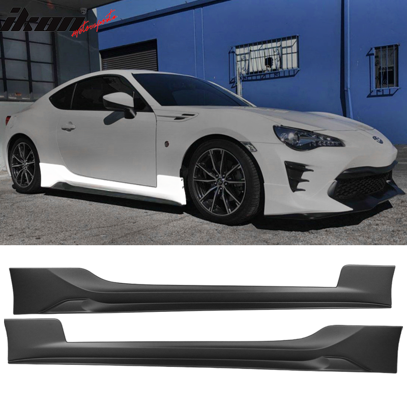 2017-2020 Toyota 86 Black Side Skirts Rocker Panel PP