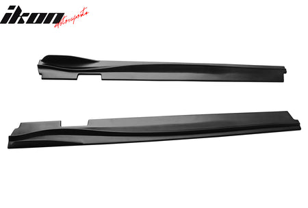 Fits 22-24 Toyota GR86 & Subaru BRZ IKON V2 Style Side Skirts Matte Black ABS