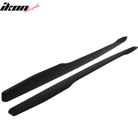 Fit 18-21 Kia Stinger Ikon Style Side Skirts Extension Unpainted Black PP