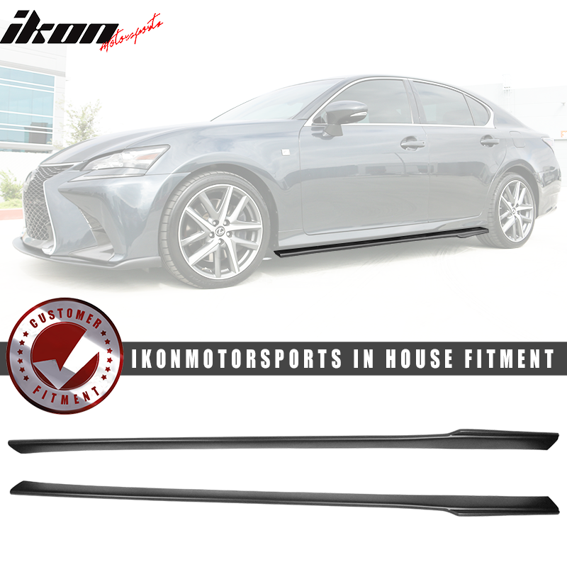 2013-2020 Lexus GS F Sport WD Style Matte Black Side Skirt Panel PP