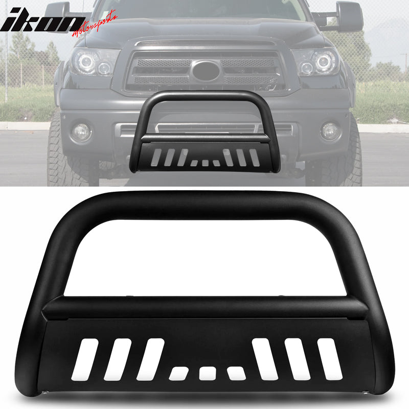 2007-2016 Toyota Tundra Sequoia Black Bull Bar Grille Front Bumper