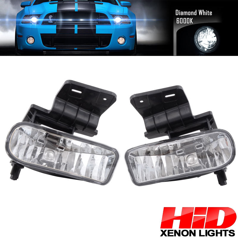 Fits 99-02 Chevyado Clear Lens Fog Light 00-06 Suburban Tahoe+Hid6000K