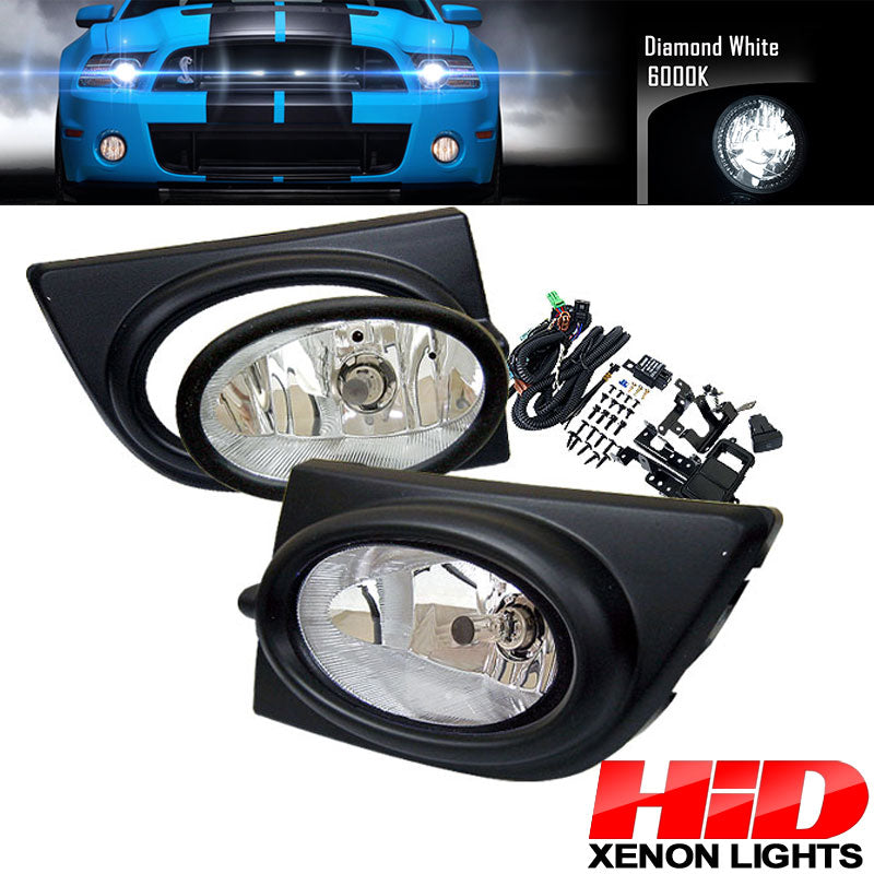 6000K Hid Fits Honda Civic 06-08 Sedan Clear Lens Fog Lights Kit RH LH