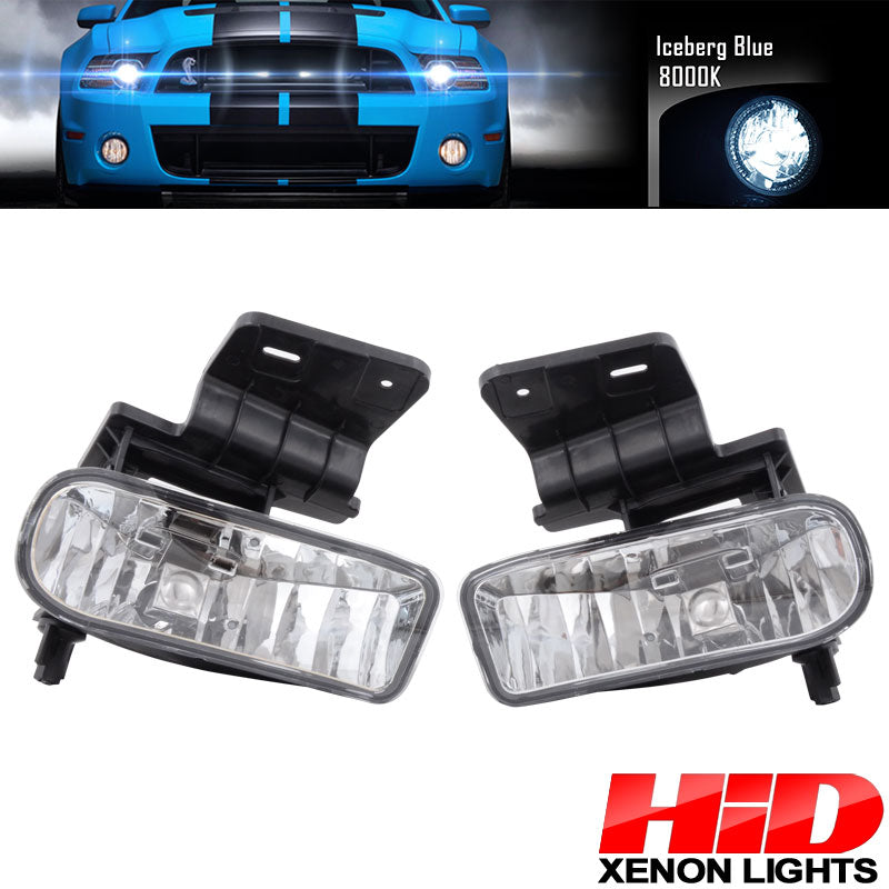 Fits 99-02 Chevy Silverado & 00-06 Suburban Tahoe Clear Lens Fog Light HID 8000K