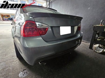 Fits 05-11 BMW 3 Series E90 Sedan AC Style Rear Trunk Spoiler + Roof Spoiler ABS