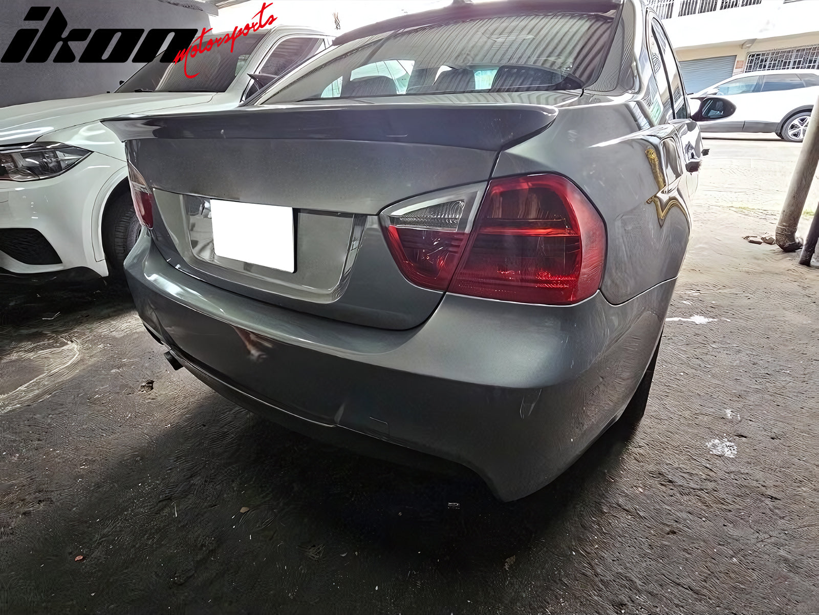 Fits 06-11 BMW E90 3-Series A Style Rear Trunk Spoiler Wing Lip ABS Unpainted