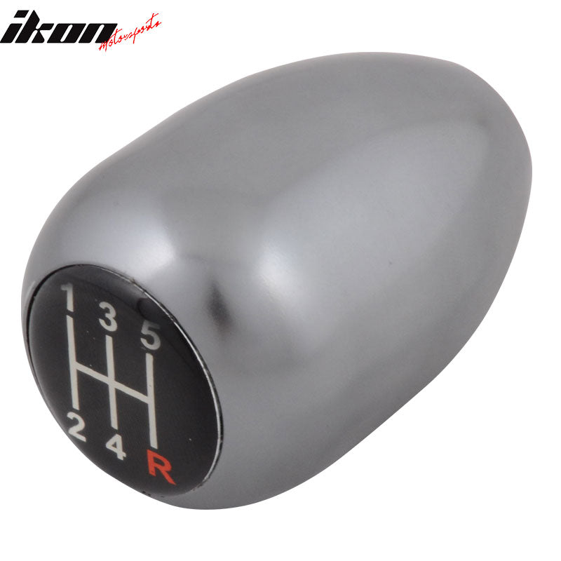 Universal Gunmetal M10 5 Speed Manual Type R Short Shift Knob Shifter Gear Boot