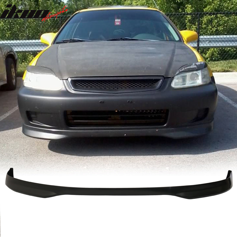 Compatible With Honda Civic 96-98 3Dr PP Front Bumper Lip Spoiler +Sun Window Visor