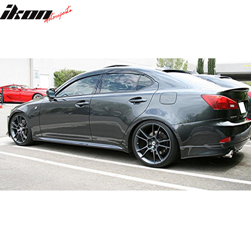 Pre-painted Roof Spoiler Compatible With 2006-2013 Lexus IS250 & IS350 & IS-F Sedan & Saloon, Factory Style ABS #1G0 Smokey GraniteRear Deck Lip Wing by IKON MOTORSPORTS, 2007 2008 2009