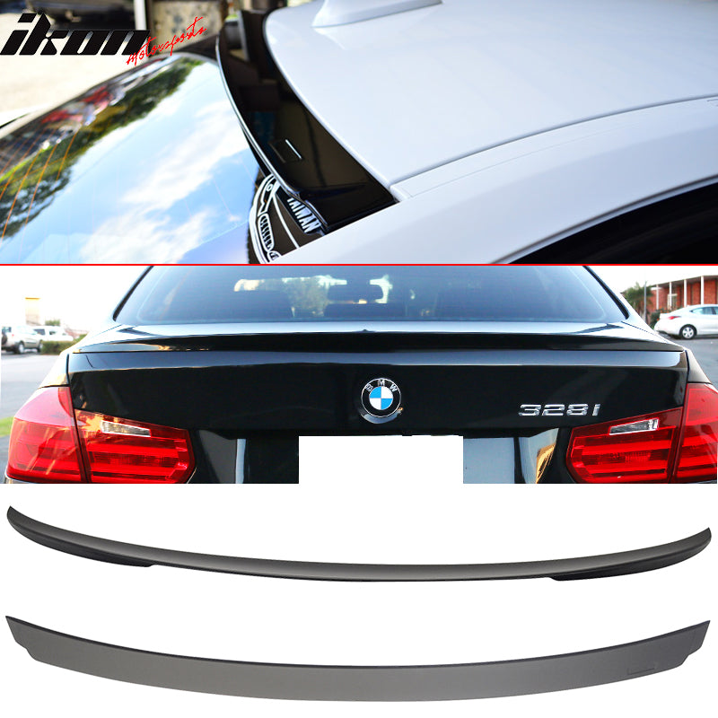 2012-2018 BMW F30 Sedan P AC Style Unpainted Roof Trunk Spoiler ABS