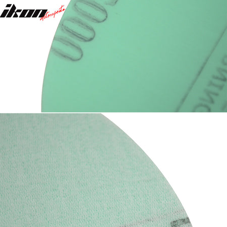 Disc 2000 Grit 5 PSA Green Auto Car Sanding Paper Sheets Repair Sand 50PC