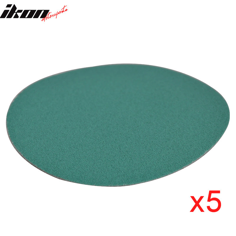 50PC 5" Wet Dry No Hole Sand Paper Disc 120 Grit Repair Sandpaper