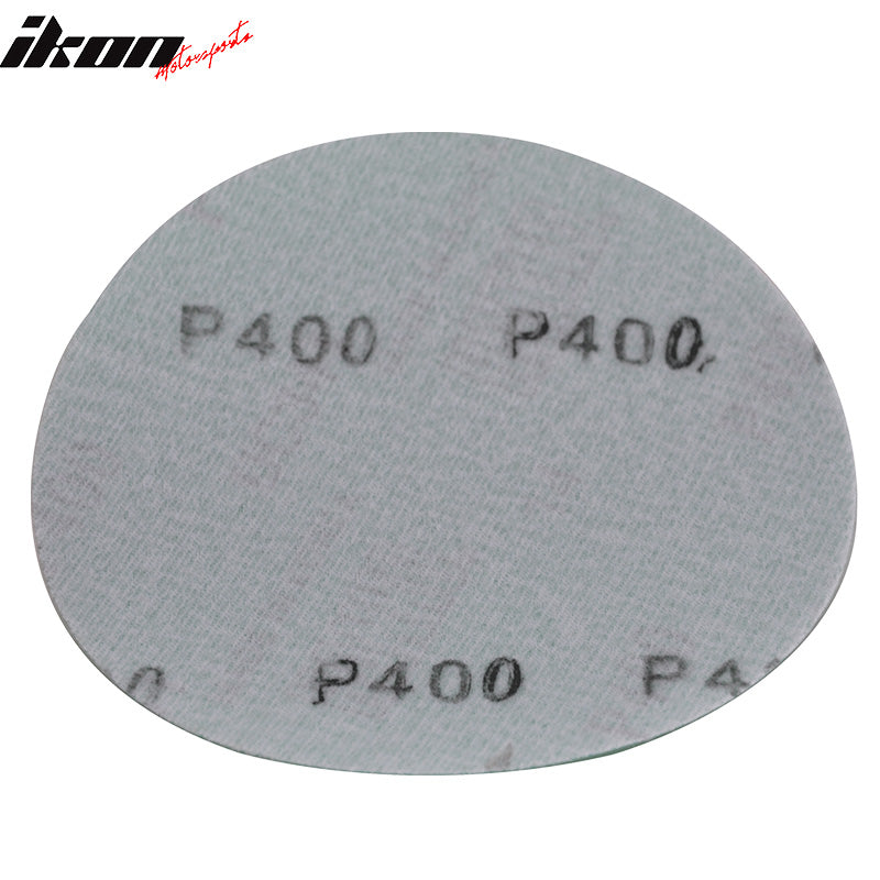 Wet Dry 5 Inch No Hole Sand Paper Disc 400 Grit Auto Repair Sandpaper 100 PC