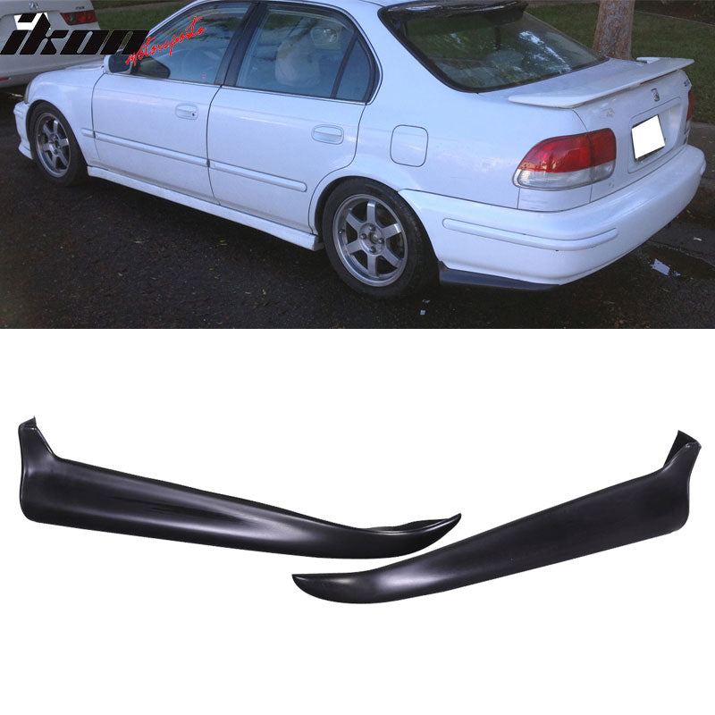 Fits 96-98 Honda Civic TR Style Front Bumper Lip PP + 2PCS Rear Bumper Aprons