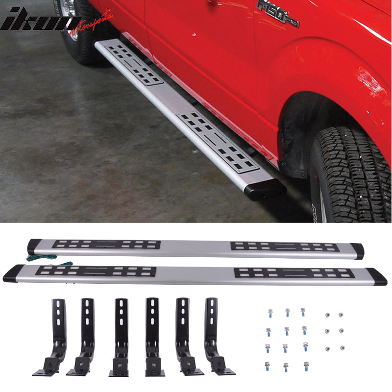 Fits 04-14 Titan Running Board Step Bar White LED Strip+ Bracket Kit