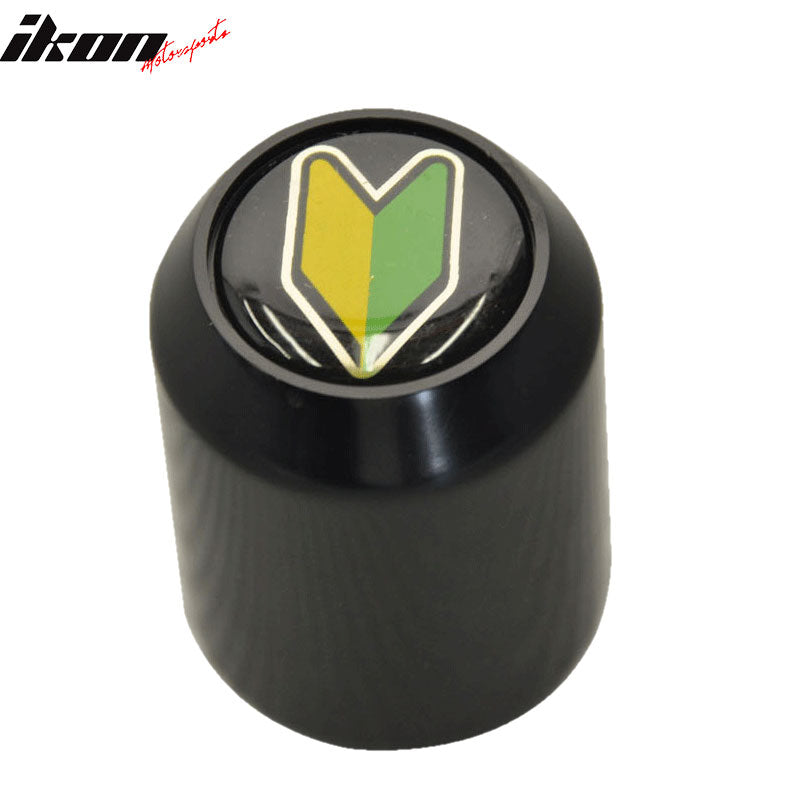 JDM Wakaba Driver Badge Black Short Throw Shifter Knob