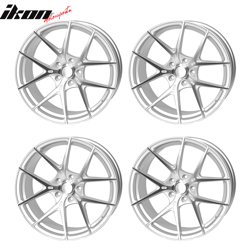 (4) 19X8.5 +35 5X114.3 5 Split Spoke Wheels Rims Replacement For Car