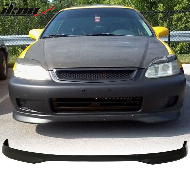 Compatible With 1996-1998 Honda Civic 3Dr Front + Rear Bumper Lip + Sun Window Visor