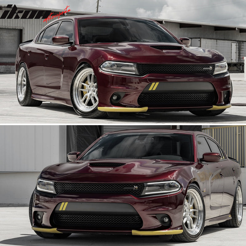 Compatible With 2015-2023 Charger Painted Factory Color SRT8 PP Front Bumper + Fog Cover + Foglight