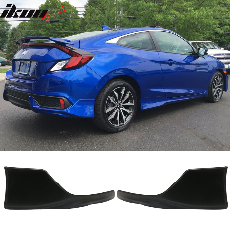 Fits 16-18 Honda Civic HFP Style Front & Rear Bumper Lip Apron Splitter Valance